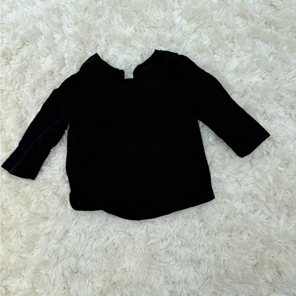 GAP Baby Black Long Sleeve Top